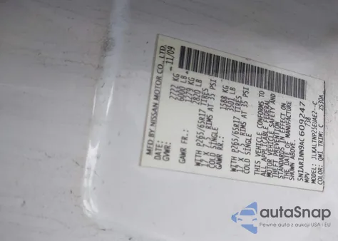 2010 Nissan Pathfinder Se from USA, damaged, VIN 5N1AR1NN9AC609247